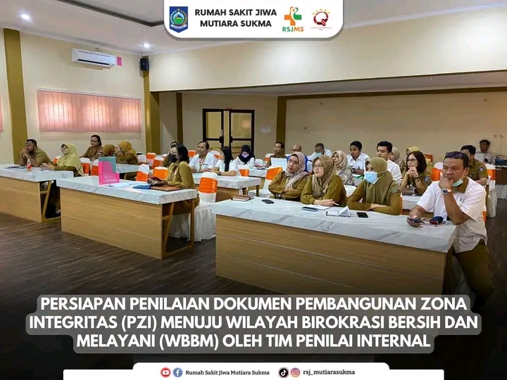 PERSIAPAN PENILAIAN DOKUMEN PEMBANGUNAN ZONA INTEGRITAS ( PZI ) MENUJU WILAYAH BIROKRASI BERSIH DAN MELAYANI ( WBBM ) OLEH TIM PENILAI INTERNAL